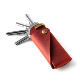 Crazy Horse Craft kožená klíčenka Red