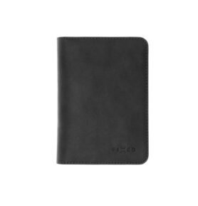 Fixed Kožené pouzdro na doklady a peněženka Passport černé