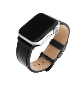 FIXED Leather Strap pro Apple Watch 42mm/44mm, černý FIXLST-434-BK