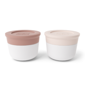 Monbento sada 2 ks omáčníků MB Temple S Pink Moka + Pink Natural