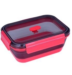 Lurch Skládací silikonový box na jídlo 800 ml Frozen Pink