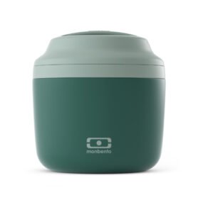 Monbento Nerezový termobox na jídlo Element Green Bicolor 550ml