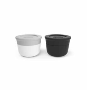Monbento sada 2 ks omáčníků MB Temple S grey Coton + black Onyx