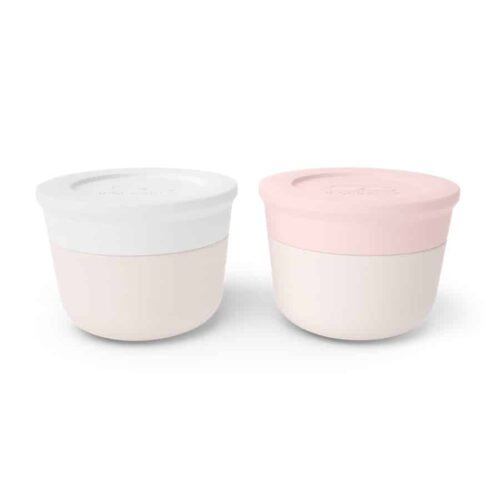 Monbento sada 2 ks omáčníků MB Temple S white Natural/pink Natural