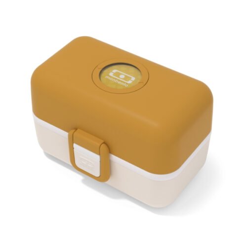 Monbento Dětský obědový bento box na jídlo Tresor Mustard Safari 800ml