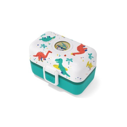 Monbento Dětský obědový bento box na jídlo Tresor Graphic Blue Dino 800ml