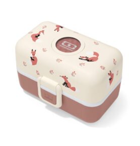 Monbento Dětský obědový bento box na jídlo Tresor Graphic Cinnamon Fox 800ml