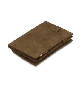 Kožená vysouvací peněženka s kapsou na mince Cavare Vintage Garzini Java Brown