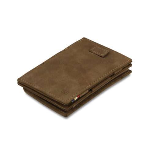 Kožená vysouvací peněženka s kapsou na mince Cavare Vintage Garzini Java Brown