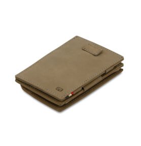 Kožená vysouvací peněženka s kapsou na mince Cavare Vintage Garzini Metal Grey