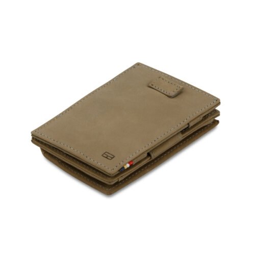 Kožená vysouvací peněženka s kapsou na mince Cavare Vintage Garzini Metal Grey