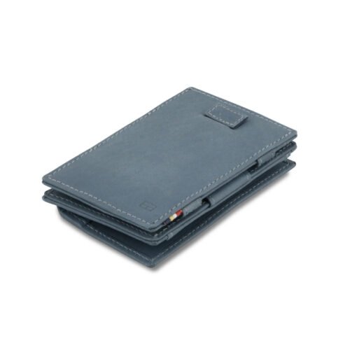 Kožená vysouvací peněženka s kapsou na mince Cavare Vintage Garzini Sapphire Blue