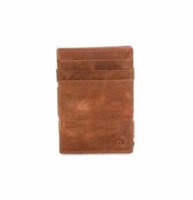 Kožená peněženka na karty Essenziale Brushed Garzini Brown
