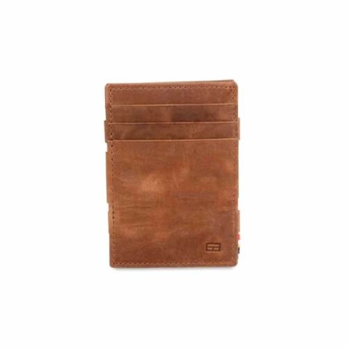 Kožená peněženka na karty Essenziale Brushed Garzini Brown