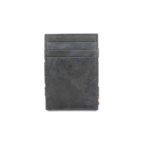 Kožená peněženka na karty Essenziale Brushed Garzini Black