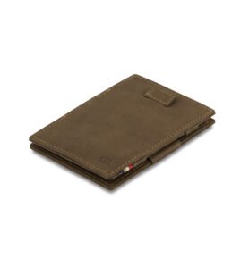 Kožená vysouvací peněženka na karty Cavare Vintage Garzini Java Brown