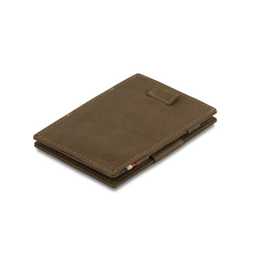 Kožená vysouvací peněženka na karty Cavare Vintage Garzini Java Brown