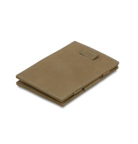 Kožená vysouvací peněženka na karty Cavare Vintage Garzini Metal Grey