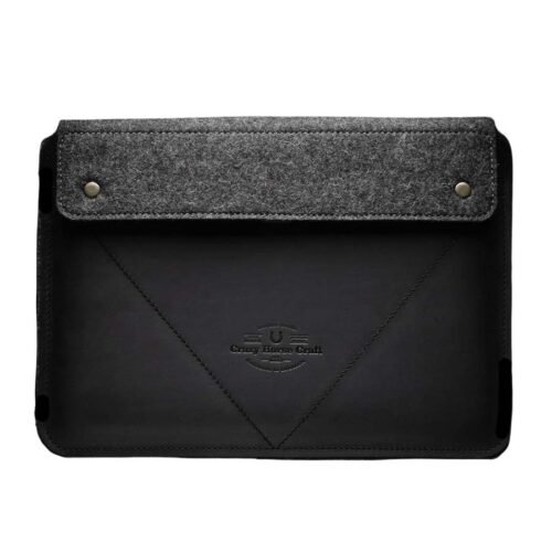 Crazy Horse Craft Kožený obal na MacBook Pro 15” 2016-2019 Carbon Black