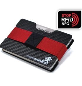MakakaOnTheRun Karbonová slim RFID peněženka na karty