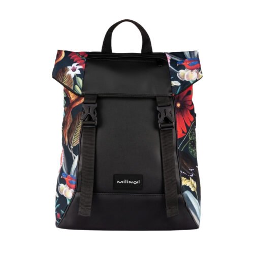 Milinal Městský batoh s klopou Shuttle Roll folk dark 17l