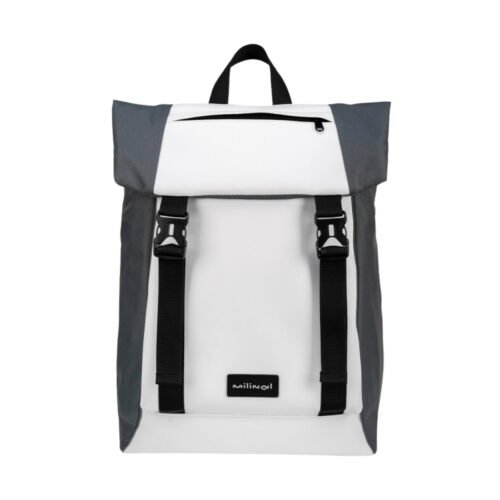 Milinal Městský batoh s klopou Shuttle Roll gray 17l