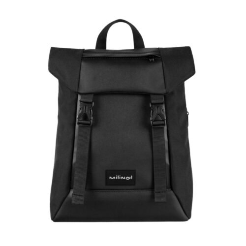 Milinal Městský batoh s klopou Shuttle Roll Mini black 14l
