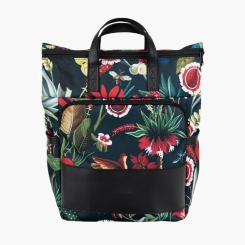 Milinal Městský batoh na zip Solver Mini ornamet flowers 14l