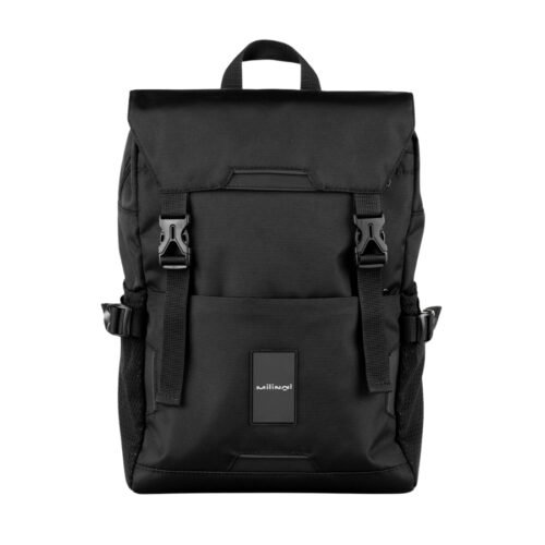 Milinal Městský a cestovní batoh s klopou Travel Tech L 18l černý