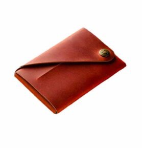 Crazy Horse Craft Minimalistická kožená peněženka red