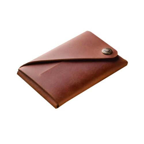 Crazy Horse Craft Minimalistická kožená peněženka classic brown