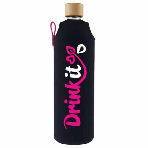 Drink it Skleněná láhev s neoprénovým obalem Neonka 700ml