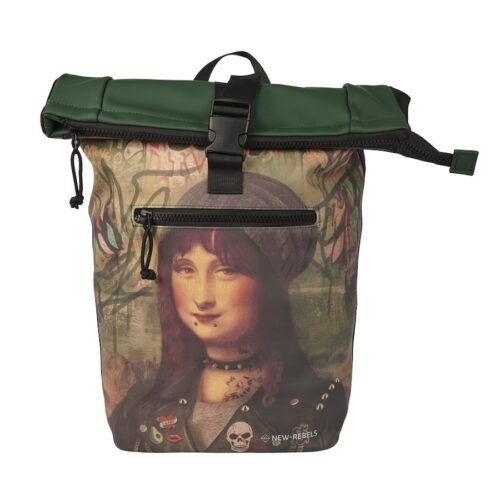 New Rebels Nepromokavý rolovací batoh Mart Art New York Mona Lisa 19l