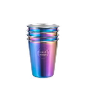 Soulbottles Nerezové kelímky na pití 4 ks Utopia 300ml