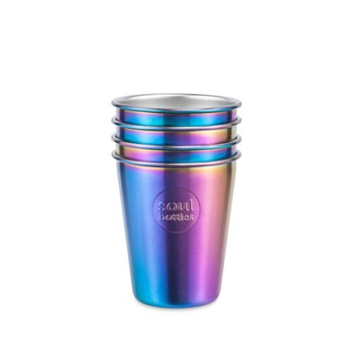Soulbottles Nerezové kelímky na pití 4 ks Utopia 300ml