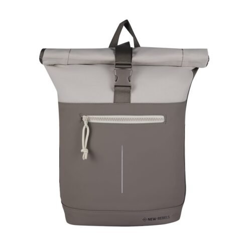 New Rebels Voděodolný rolovací batoh Backham New York taupe 19l