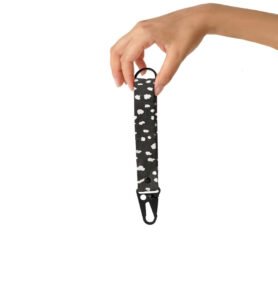 Notabag Klíčenka s karabinou Black Sprinkle