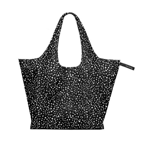 Notabag Skládací nákupní taška Tote Black Sprinkle