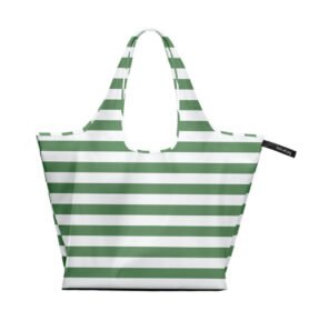 Notabag Skládací nákupní taška Tote Olive Stripes