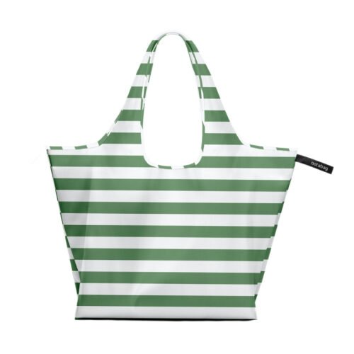 Notabag Skládací nákupní taška Tote Olive Stripes