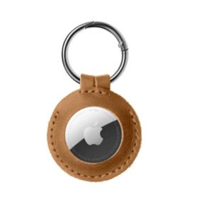 Fixed Kožené pouzdro pro Apple AirTag hnědé
