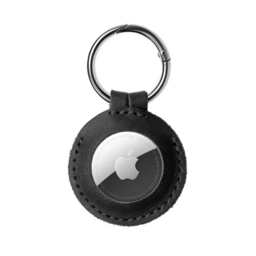 Fixed Kožené pouzdro pro Apple AirTag černé