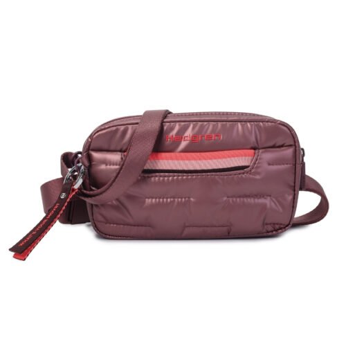 Hedgren Prošívaná crossbody ledvinka Cocoon Snug Dusty Rose 1l