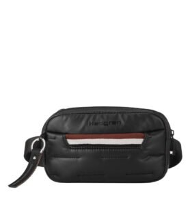 Hedgren Prošívaná crossbody ledvinka Cocoon Snug Black 1l