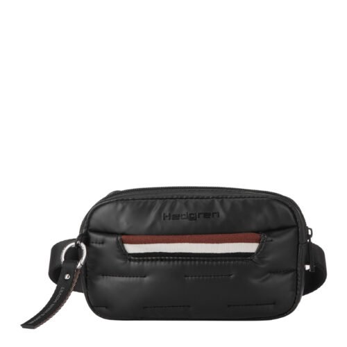 Hedgren Prošívaná crossbody ledvinka Cocoon Snug Black 1l