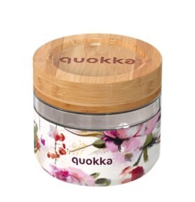 Quokka Skleněná dóza na jídlo Deli 500ml flowers