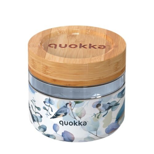 Quokka Skleněná dóza na jídlo Deli 500ml blue natural