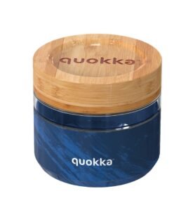 Quokka Skleněná dóza na jídlo Deli 500ml wood grain