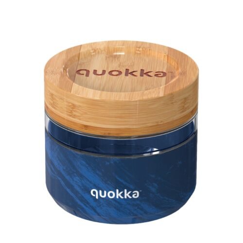 Quokka Skleněná dóza na jídlo Deli 500ml wood grain