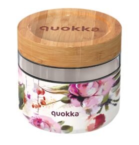 Quokka Skleněná dóza na jídlo Deli 820ml flowers